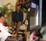 urination row Did CM Shivraj Chouhan wash someone elses feet
