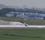 Video Shows Plane Nearly Toppling During Emergency Landing At Bengaluru Airport