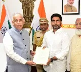 nara lokesh met ap governor Justice Abdul Nazeer