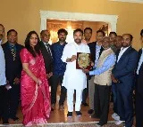 kishan reddy recieves Leadership Award from The US India SME Council