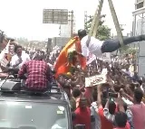 Pawan Kalyan has been surprised by a fan in Tirupati rally