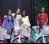 sitara shows her golden heart distributes cycles