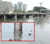 Heavy Flood Water Reaching Hussain Sagar In Hyderabad