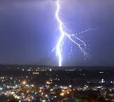 Electrical appliances damaged as lightning strikes next to a building in attapur