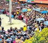 Thousands of people march in Mizoram to support Manipur