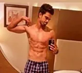 Arjun Tendulkar with 6 pack body
