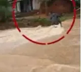Biker slips in to canal in Hanmakonda