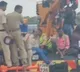 AP Police sent students on a crane in knee deep flood water