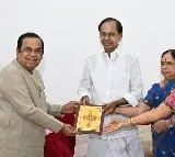 Brahmanandam invites CM KCR for his son wedding