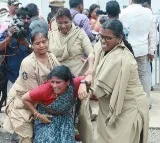 Police arrest Janasena women for dharna at women commission