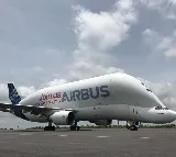 Airbus Beluga lands at Hyderabad airport