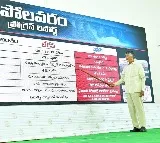 Chandrababu power point presentation on projects in East Godavari district
