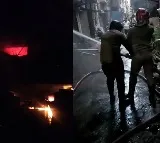 Massive fire erupts at plywood godown in Delhi