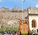 Cm Kcr hoists national flag at Golkonda fort