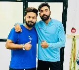 Rishabh Pant hits sixes in the practice match