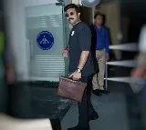 Ram Charan spotted at Shamshabad airport
