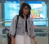 Samantha left to America