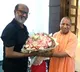 Superstar Rajinikanth meets Uttar Pradesh CM Yogi Adityanath and touches his feet