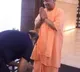 Fans get upset as Rajinikanth touches the feet of UP CM yogi