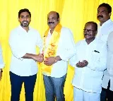 Yarlagadda Venkatarao joins TDP under Nara Lokesh presence