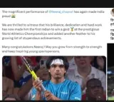 Keep inspiring young sportspersons: Kharge, Rahul congratulate Neeraj Chopra for historic gold