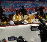 KA Paul has begun indefinite strike