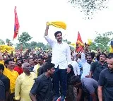 Lokesh met Palm Oil farmers in Chintalapudi