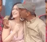 Filmmaker AS Ravi Kumar Kisses Mannara Chopra In Press Meet Netizens Call It Totally Absurd