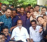 rajanikanth visits bmtc depot in jayanagar where he worked before entering films