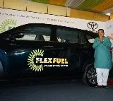 Nitin Gadkari launches world first flex fuel car