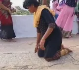 Woman climbs Adoni Ranamandala hill seeking Pawan Kalyan as next CM