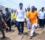 Stone pelting on Lokesh padayatra in Bhimavaram constituency