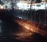 Musarambagh bridge closed due to heavy flood into musi