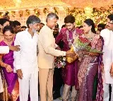 Chandrababu attends reception of payyavula keshavs son