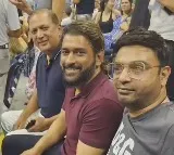 Dhoni attends US Open Tennis match in New York