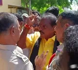 TDP MLA Nimmala fall down at his house