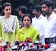 Nara Bhuvaneswari after meeting with Chandrababu in jail