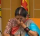Nannapaneni Rajakumari cries during press meet