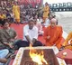 TDP MP Kesineni Nani performs sacred yagna at Ganga river banks in Rishikesh