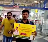 Two detained at Vizag airport for protest against Chandrababu Naidu’s arrest