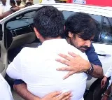 Chandrababu hugs Nara Lokesh
