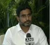 Nara Lokesh talks to national media
