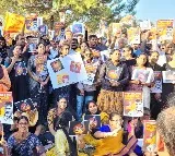 Huge Rally In Toronto Against Chandrababu Naidu Arrest