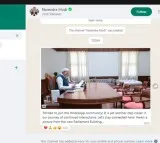 PM joins WhatsApp Channels, shares excitement with users