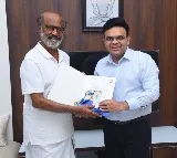 BCCI presents Golden Ticket to Rajinikanth