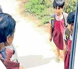 Minister Sabitha indra reddy offered lift to second grade students