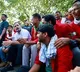 Congress Leader Rahul Gandhi wears red shirt and lifts luggage at railway station