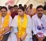 Bhuma Akhila Priya on her hunger strike in Nandyal