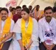 Bhuma Akhila Priya on her hunger strike in Nandyal