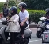 Rahul Gandhi travels with student on scooter in Jaipur